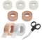 7Pcs Micropore Tape 2.5cm×9.14m Nose Tape Nasen Tape Nach Op Nasentape Wasserdicht Atmungsaktiv Nasentape für Wundpflege, Sport, Wimpernverlängerung mit 1 Schere（2 Farben）