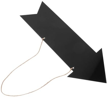 Operitacx Hängendes Pfeilschild Aus Schwarzem Acryl Rustikales Diy-kreidetafel-schild Für Hochzeiten Partys Und Büros Einfache Installation Und Stilvolle Dekoration