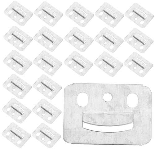 NOLITOY 100 Stück Verzinkte Kartenteile Festsetzung Clip-bracket Hardware Zum Aufhängen Von Regalen Wandpaneelschnalle Klammer Hängend Wandpaneel-clips Trockenbau Schwer Wandschnalle Eisen