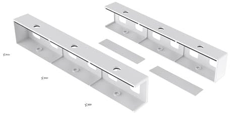 Fluxioxtna Under Table Computer Mount Durability Metal Construction For Computer Keyboards Studio Space Optimization Secure Install