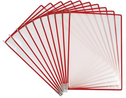 Djois, 924013 - Einfache Handhabung Pivot Pocket Tarifold Pro, A4, PP, Rot, 10 Stück, Langlebig, 10 Jahre Garantie, Europäische Herstellung, Umweltfreundlich, 98% Recycelbar