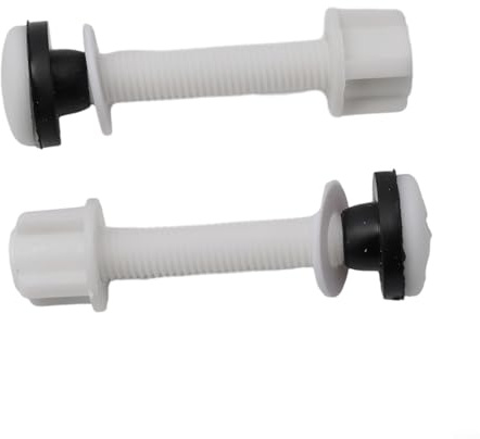 Zilimontt Toilet Cistern Seal Pan Rubber Washer with 80mm Bolts and Nuts for Close Coupling Toilet Installation in Home Plumbing Fixtures