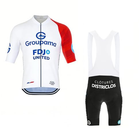 RDCYCLIST 2025 World Tour Pro Team Radtrikot Set für Herren, atmungsaktives MTB Radtrikot Trägerhose Kits GEL Paddad