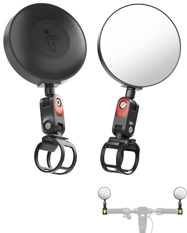 Rückspiegel für Roller kompatibel mit Segway Ninebot und allen KickScooter Max G30 G2 G3 ZT3 PRO GT3 F3 E3 (außer Air T15), großer einstellbarer Winkel