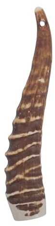 BUGUUYO Replacement Knife Handle for Cutter, Resin Antler Shape, Scalloped Grip, DIY Cutter Making Accessory for Kitchen and Fruit Knife Repair in Coffee Colour