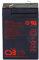 CSB GP645 Batterie hermétique au plomb 6 V 4,5 Ah