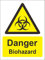Indigos UG Aufkleber Warning Zeichens Danger Biohazard Safety Zeichen 200mmx 150mm