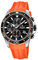 Festina Uhr Für Herren F20370/4 Outlet Silber Edelstahl Case OrangeSilikon Band