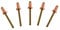 USA Fittings Copper Pop Rivets 1/8 Diameter Brass Mandrel Blind Rivets Dome Head 4-2 (1/8 Diameter x 0.063-.125 Grip Range) Qty 100