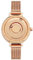 EUTOUR Damenuhr Magnet Uhr kein Glas Kugellager Uhren Quarz Luxus Eleganz Minimalist Armbanduhr mit Edelstahl Mesh Armband Gold 36 mm