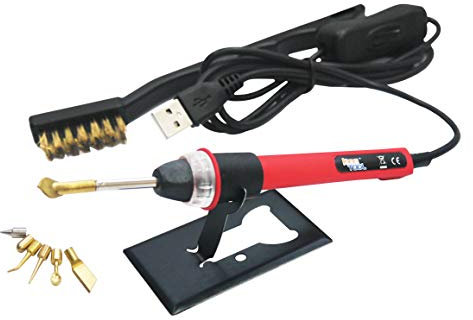 KINGTOOL Kit d'outils de lissage d'impression 3D, Outil de Finition de Modification d'impression 3D, Aiguille de Nettoyage, scarper et alimenté par USB (Scarlett)