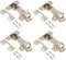 KOTARBAU® 4er Set Schrank- und Möbelscharniere Schrank Scharniere für Schranktüren Topfscharnier Küchenschrank Scharniere Topfscharniere 35mm Topfbänder