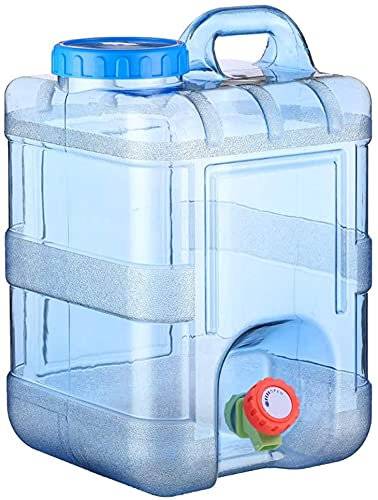 Reservoir Eau Camping Car, 5-15L Réservoirs d'eau Portable Bidon d'eau avec Poignée, Jerrican Alimentaire avec Robinet,Bouilloire Qualité Alimentaire, Bouteille d'eau Multifonctionnelle Réutilisable