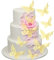 Arthsdite 24pcs Gold Metallic Butterfly Cupcake Toppers - Lively 3D Effect Cake Toppers - Mixed Size Butterfly Stickers - Hollow Out Wall Decals - Kid Birthday Cake Decoration