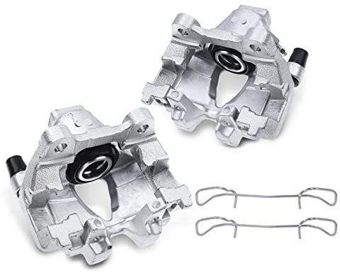 Frankberg 2x Bremssattel Bremszange Hinten Aluminium mit Halter (Lochabstand Halterung 90mm) Kompatibel mit C-Klasse W204 C-Klasse T-Model S204 E-Klasse A207 Replace# 2044231781