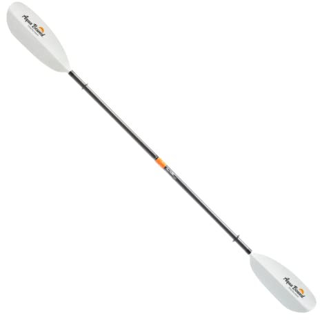 AQUA BOUND Sting Ray Hybrid Kajak Paddel - Carbon Shaft/Composite Blade, 2-teilig (Posi-Lok), Weiß, 240 cm