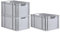 PROREGAL SuperSparSet 3x Eurobox NextGen Economy | Griffe offen |HxBxT 32x40x60cm | 65 Liter | Eurobehälter, Transportbox, Transportbehälter, Stapelbehälter