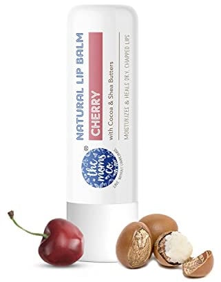 The Moms Co. Natural Cherry Lip Balm I Non Sticky I Protects & Nourishes Dry Chapped Lips I Shea & Cocoa Butter(5gm) (Cherry)