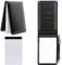 FINEASY Mini Blocco Note A7 con Penna in Metallo e 50 Fogli a Righe, copertina in pelle PU, Piccolo Notebook Piccolo Mini Taccuino Taccuino Tascabile a Righe (Nero)