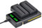Pickle Power NP-F550 Batterie LED Chargeur Kit 2 * 2600mAh Batterie pour Sony NP F750, F770, F570, F550, F530, F330, F950, F960, F970, CCD-SC55,TR516, TR716, TR818, TR910, TR917