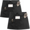 Yoosso 2 Stück Kochschürze, 30 x 60cm Wasserdicht Kellnerschürze mit 3 Taschen Küchenschürze Damen Vorbinder Schürze Schwarz Ölbeständig für Restaurant Bar Café