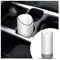 JNNJ Silikonbecher Autoabfalleimer, Mini-Mülleimer Mit Deckel Auto Getränke Halter, Auto Getränkehalter Mülleimer, Geeignet Für Autos, Schlafzimmer, Büros(Weiß)