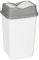 URBNLIVING 10L/20L/30L/50L Plastic Waste Management Recycling Bin Trash Can Dustbin with Butterfly Lid for Office, Kitchen and Bathroom (30L Grey/White)