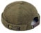 XYIYI Army Grün Herren Cordmütze Dockermütze Brimless Hat Schädelkappe Arbeiter Matrosenmütze Gerollte Manschette Retro Beanie Mütze