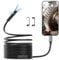 Dual Lens Endoscope Camera with Light, Teslong USB-C Borescope Inspection Camera with 8+1 LED Lights, 10FT Flexible Waterproof Fiber Optic Cam Snake Scope Compatible with iPhone 15, Android Phone