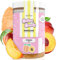 Belissia Aromazucker | 250g Zuckerwatte Zucker mit Pfirsich Geschmack | Intensiver Aromazucker für jede Zuckerwattemaschine | Geeignet für Dessert, Popcorn, Kratzeis, Slush, Cocktails uvm.
