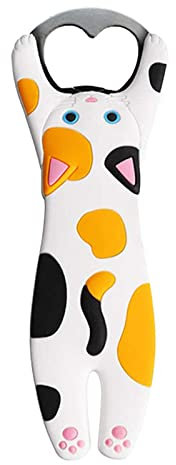 BOTCAM Apribottiglie portatile creativo a forma di gatto, vino, birra, bevande, apribottiglie, bar, gadget, vetro, birra, cucina, strumenti, barware per ragazze, donne tappo a vite (A, taglia unica)