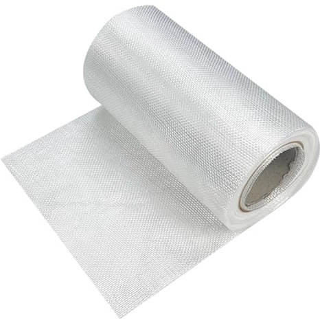 MFLCBK Glasfasermatte Fiberglas Rollen for Epoxy Resin and Polyester Resin,for Reinforcement,Verstärkung,Harzsättigung,Hitzebeständigkeit,Isolierung(Größe:1mx60m,Farbe:Dichte:10x10)