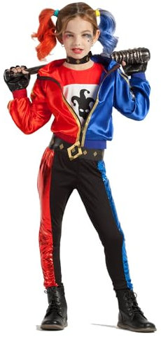 Boland - Kinderkostüm Jester Fatale, Faschingskostüm, Kostümset für Halloween, Karneval und Mottoparty, 10-12 Jahre