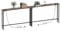 VEDECASA 2 Sets 5,9 Konsolentisch mit Steckdose & USB-Anschlüssen Schmaler Flurtisch Beistelltisch Eingangstisch Sofatisch Sideboard für Eingang Wohnzimmer Flur Büro Stabiles Stahlgestell Industrie