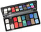 Smokey - Palette di ombretti per il trucco, 16 colori, dai toni freddi, luccicanti, opachi, metallizzati, a lunga durata, impermeabili, sfumabili, nero, rosso, verde, blu, glitter, neutro, olografico,