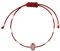 Marvel Armband Iron Man – Anhänger aus Sterlingsilber mit rotem Band für Kinder, 18 cm