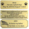 QIPAN Brushed Stainless Steel Personalized Name Plaque,Engraved Custom Name Plate,Engraving Custom Name Plate with Adhesive Backing or Screws for URN,Trophy, Picture Frame