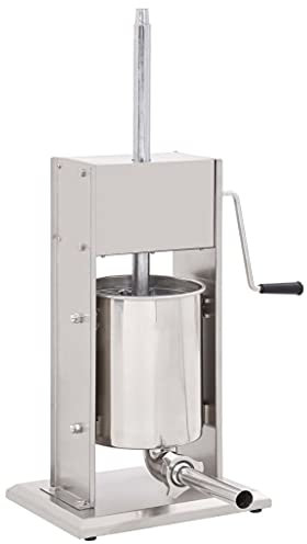 AUUIJKJF Home Items, Manuelle Wurstfüller, Silber, 10 l, Edelstahl, Anzugmöbel