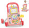 KalaDuck Marcheur D'apprentissage Assis-Debout, Jouet 2 En 1 Pousser pour Bébé avec Musique et Tableau de Dessin, Centre D'activités Éducatives Multifonctionnel pour Enfants Filles Garçons 12M+ (Rose)