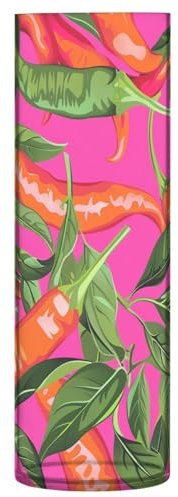 Realist Chili Peppers Kunststoff-Blumenvase für Heimdekoration, 30 x 9 cm, kleine Vasen, moderne Vase für Wohnzimmer, Hochzeit, Tisch, Büro, Party-Dekoration