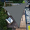 SUNNY GUARD Sonnensegel Wasserdicht 2x2x2m Dreieckig Sonnenschutz Wetterschutz Segel Baldachin UV Schutz für Balkon Terrasse Garten, Grau Anthrazit