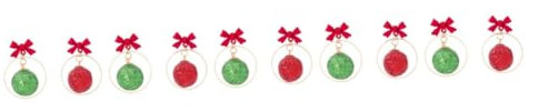 SAFIGLE 5 Paar Weihnachtskugel Ohrringe Baumelnde Creolen Für Frauen Urlaubsohrringe Weihnachts Ohrstecker Weihnachtsohrringe Weihnachts Ohrringe Creolen Für Mädchen Kupfer