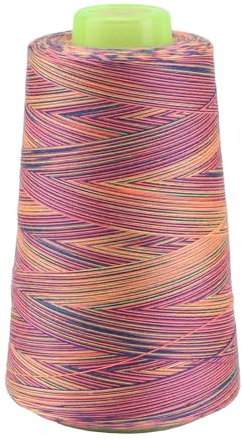 FOGAWA 1 rotoli Rocchetti di filo da cucito 40S/2, 3000 Yards Filato da cucito universale poliestere filo da cucito a mano Filo da cucire per Cucito, Quilting, Patchwork (Colorato 141022)