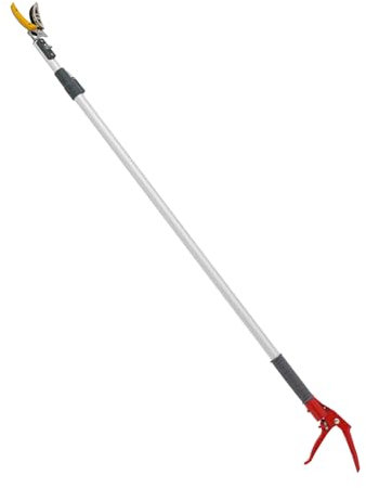 MIIWWOWO 3.9-7.2ft Extendable Long Reach Pruner Tree loppers Long Reach Telescopic Extendable Pruning Scissors for Cutting Plants and Trees Lightweight Tree Trimmers Long Reach Pole Saw