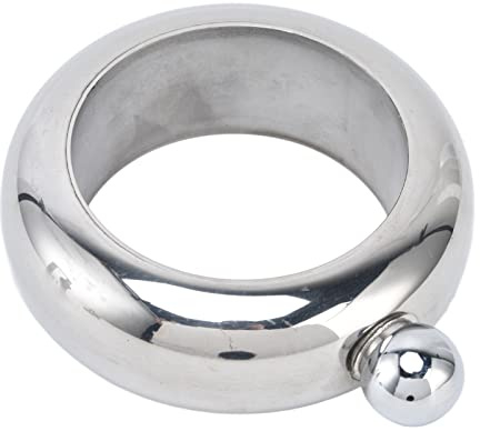 Cosiki Pulsera de Petaca de Licor Pulsera Duradera de Acero Inoxidable Petaca para Festivales y Conciertos Acero Inoxidable 100 Ml