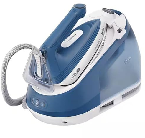 Braun CareStyle 3 – Kompaktes Dampfbügeleisen mit 7 Bar Boiler, Eco iCare-Technologie, FreeGlide 3D-Sohle, schnelles und sanftes Bügeln, Blau (IS3255BL)