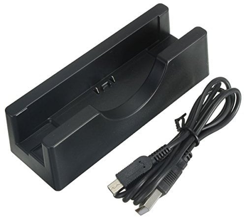 C-FUNN Charging Docks Stand Cradle Charger & Cable Compatible with Nintendo NEW 3DS 3DSLL/XL