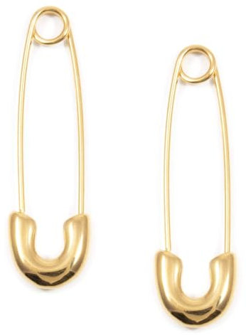 Happiness Boutique Damen Ohrringe Sicherheitsnadel in Goldfarbe | Feine Ohrringe im Sicherheitsnadeldesign Edelstahlschmuck
