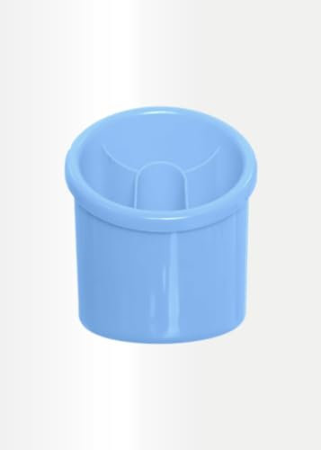 ECO Plastic Cutlery Drainer | 4-Compartment Utensil Holder for Kitchen & Sink Organization – BPA-Free, Durable Knife and Fork Holder with Compact Design – Multiple Color Options (Blue)