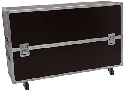 ROADINGER Flightcase 2x LCD ZL65 | Flightcase mit Rollen für 2 LCD-Monitore bis 65